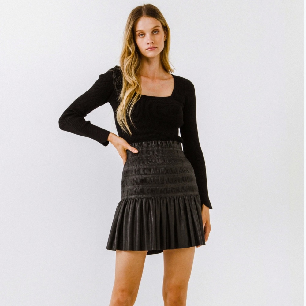 Endless Rose faux Leather Skirt. NWT.